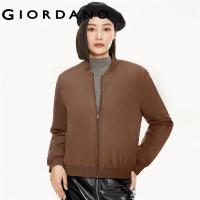 ราคา Giordanoผู้หญิง เสื้อแจ็คเก็ตบอมเบอร์คอเบสบอล Free Shipping 13372829 (20222430937)