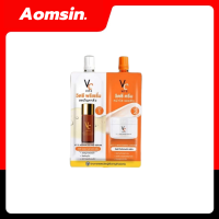 ราคา ดับเบิ้ลวิตซี น้องฉัตร ครีมซองน้องฉัตร 2 in 1 วิตซีพรีเซรั่ม วิตซีครีม ขนาด 8 กรัม (18428005968)