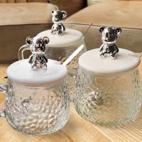 ราคา ช้อนมีฝาปิดลายหมีน้อยน่ารักมีมูลค่าสูงแก้วน้ำแบบแก้วทนความร้อนแก้วมัคแก้วกาแฟสำนักงานสำหรับผู้หญิงถ้วยชาดอกไม้ (20977848440)