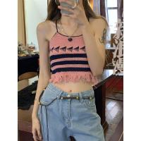 ราคา ttshopพร้อมส่ง เสื้อสายเดี่ยวถักไหมพรม ถักลายน่ารักมาก 1970 (15552477665)