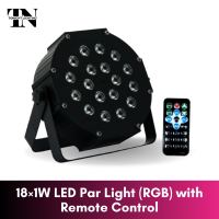 ราคา ไฟพาร์ แอลอีดี พร้อมรีโมท 18x1W Par LED Light RGB with Remote Control (20911545202)