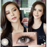 ราคา คอนแทคเลนส์ รุ่น Glamour เทา ตาล Gray Brown มีค่าสายตา 0 00 10 00 (17138162610)
