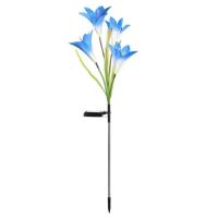 ราคา RGB LEDไฟโซล่าเซลด้วยดอกลิลลี่ที่ใหญ่กว่า 4 ดอกไฟตกแต่งสำหรับตกแต่งสวนสวนต้นไม้ปลอมดอกไม้ปลอมตกแต่งสวน ทางเดินในสวน (17574342208)