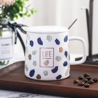 ราคา แก้วน้ำเซรามิค รุ่น Life mug มาพร้อมฝาปิดและช้อนสำหรับคน แก้วน้ำ แก้วเซรามิก แก้วกาแฟ (1550540628)