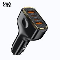 ราคา ที่ชาร์จแบตในรถชาร์จเร็ว80W เครื่องชาร์จ USB ไฟ LED 2 USB และ2พอร์ต USB C สำหรับแท็บเล็ตโดรนสมาร์ทโฟน (20190524431)