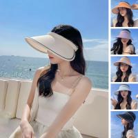 ราคา หมวกกีฬาบังแดดสีทึบพับได้หมวกหมวกบังแดดปีกกว้างดีไซน์แบบห่วงรัดผมสำหรับฤดูร้อน (20058492927)