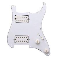 ราคา WK HH Pickups 3Ply Loaded Guitar Pickguard Humbuckers Pickups For FD ST Electric Guitar Replacement White Black (19611709183)