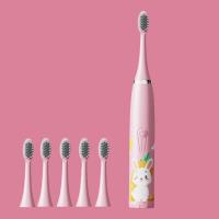 ราคา Kebidumei แปรงสีฟันไฟฟ้าสำหรับเด็กแปรงสีฟันไฟฟ้าสำหรับทำความสะอาดช่องปาก IPX6 6ชิ้นกันน้ำเปลี่ยนได้ (19282465841)