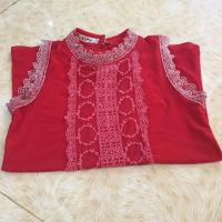 ราคา สินค้ามือสอง เสื้อแขนกุดสีแดง เสื้อสีแดง อก 32 34 เสื้อสีแดงแขนกุด (18615471740)