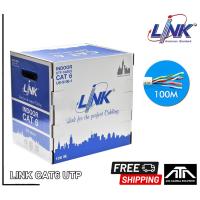 ราคา ของแท้ ฟรีค่าจัดส่ง LINK CAT6 UTP Cable 100m BOX INDOOR UTP 250MHz w CROSS FILLER US 9016LSZH 1 100 Meter สายแลน มีกล่องลากสาย (9688807460)
