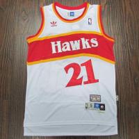 ราคา เสื้อเจอร์ซีย์อินทรี No 11 Teilaiyang เสื้อเจอร์ซีย์ No 21 Wilkins เว็บเบอร์ปักลายเหยี่ยวแดงวินเทจชุดกีฬาบาสเกตบอล (20085062917)