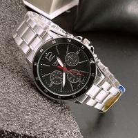 ราคา นาฬิกาผู้ชาย นาฬิกาข้อมือชาย นาฬิกาคาสิโอ นาฬิกาข้อมือ ทางการ นาฬิกา รุ่น M VD02D และ M 1374D สายนาฬิกา สแตนเลส เข็มมีพรายน้ำ หน้าปัด 41 มม (17153498419)