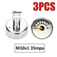 ราคา คลังสินค้าพร้อม COD 3ชิ้น ล็อตพีซีพีอากาศปั๊ม Luminous Mini Gauge 5MPA 10MPA 20MPA 30MPA 35MPA 40Mpa M8x1 M10X1 Thread Air เครื่องควบคุมปั๊มวาล์ว Din อะไหล่ (1248790938)