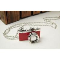 ราคา Unique Vintage New Retro Camera Photographer Necklace Red (20638358549)