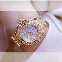 ราคา Women Watches Diamond Gold Watch Ladies Wrist Watches Luxury Brand Rhinestone Womens Bracelet Watches Female Relogio Feminino (20009651508)