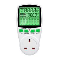 ราคา AC EU Digital LCD Power Meter Wattmeter ซ็อกเก็ตวัตต์ Kwh Energy Meter US UK EU Measuring Outlet Power Analyzer (19270205173)
