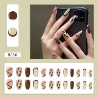ราคา สินค้าใหม่ เล็บปลอมสำเร็จรูป เล็บปลอม กันน้ำ พร้อมกาว กล่องละ 24 ชิ้น มีลายให้เลือกหลากหลาย (12446571177)