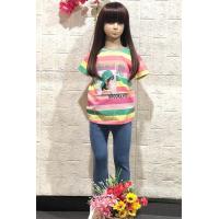 ราคา พร้อมส่ง ชุดแฟชั่นเรนโบว์เด็ก เสื้อลายรุ้ง พิมพ์ New York กางเกงยีนส์ยืด (10241924694)