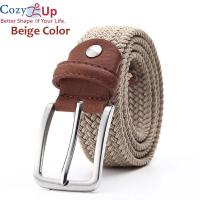 ราคา Cozy Up 120เซนติเมตร 3 3เซนติเมตรเข็มขัดยืดหยุ่นสำหรับผู้ชายกอล์ฟเข็มขัดหนังชายผ้าใบยืดถักเข็มขัดเอวยางยืด (4412428872)