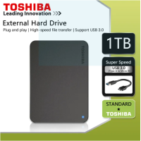 ราคา ใหม่ Toshiba HDD 2TB 1TB External Hard Drive อุปกรณ์จัดเก็บข้อมูลแบบพกพา รับประกันคุณภาพ รับประกัน 3 ปี (20871237829)