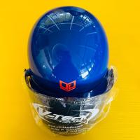 ราคา หมวกกันน็อค ครึ่งใบ lady สีน้ำเงิน มีมอก (18330518625)