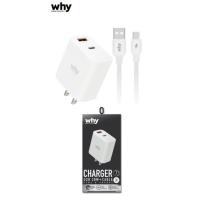 ราคา โปรโมชั่นพิเศษ สายชาร์จไฟ Why Airforce wc 3082 สายชาร์จ หัวชาร์จ 3A ชาร์จไว PD 20w type c 1ช่อง QC 3 0 18w usb 1ช่อง สายชาต สำหรับ Samsung type c สายเคเบิลชาร์จแบต แบบชาร์จเร็ว ไลท์นิ่ง ไมโคร (1751914