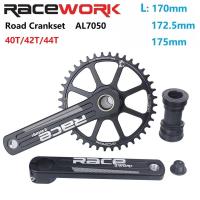 ราคา RACEWORK จักรยานเสือหมอบ GXP Crankset Hollow One Piece Direct Mount Single CHAIN 40T 42T สำหรับจักรยานเสือหมอบ BMX จักรยานพับ10 11 12จานหน้าความเร็ว (14092274045)