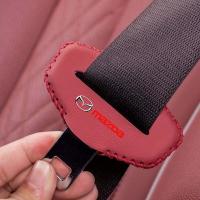 ราคา 2ชิ้นสำหรับรถยนต์มาสด้าที่ครอบป้องกันแบบคลิปหัวเข็มขัดนิรภัย (20533193221)