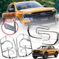 ราคา ครอบไฟหน้า ครอบไฟท้าย รุ่น ฟอร์ด เรนเจอร์ FORD RANGER ปี 2022 2023 สีโครเมี่ยม 4 ชิ้น (14525885108)