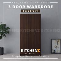 ราคา KitchenZ 3 Door Wardrobe Cabinet Storage Height 179cm 170cm HMZ FN WD (16494026381)