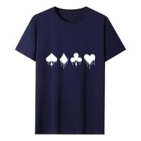 ราคา เสื้อยืด100มอเตอร์ไซค์ลายไพ่สุดคลาสสิกสำหรับผู้ชายเสื้อเชิ้ตแขนสั้นสำหรับผู้ชายลำลองเสื้อยืดบุรุษคุณภาพสูงผ้าฝ้ายสำหรับฤดูร้อน (19625995048)