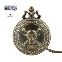 ราคา LOVE WsJ หนึ่งชิ้นลายนูนลายลูกไม้สีบรอนซ์โบราณนาฬิกาพกอนิเมะนาฬิกาพกกะโหลกศีรษะอะนิเมะ (19842357813)
