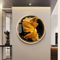 ราคา Mzd ไฟอบอุ่น โคมไฟติดผนังภาพวาด Hiasan Pintu Masuk หรูหราหลอดไฟ LED ที่ทันสมัยโคมไฟติดผนังร้านอาหารภาพฝาผนังส่องสว่างกระเบื้องลายภาพเขียนคริสตัล (20922411419)