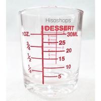 ราคา GLASS ถ้วยแก้วตวงยา เป๊กสเกล ขนาด 1 oz 30 ml ใช้ตวงยา ส่วนผสมสำหรับทำขนม (20951797711)