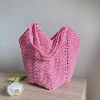 ราคา Granny bag กระเป๋าถักเชือกร่ม สะพายข้าง ไซร์ L (14786100354)