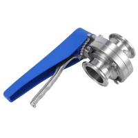 ราคา 1 1 2 inch 38mm SS304 Stainless Steel Sanitary 1 5 inch Tri Clamp Butterfly Valve Squeeze Trigger for Homebrew Dairy Product (15691100963)