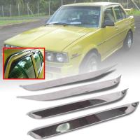 ราคา งานพรีเมียม กันสาดประตู คิ้วกันสาด สแตนเลส รุ่น โตโยต้า โคโรล่า TOYOTA COROLLA KE70 DX ปี 1979 1983 สีโครเมี่ยม 4 ประตู 4 ชิ้น (853586380)