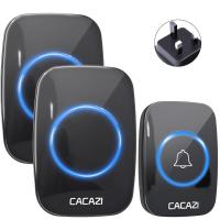ราคา ปลั๊ก UK กริ่งประตูไร้สายระยะ300เมตรกริ่งประตูบ้านกันน้ำแบบแหวนกระดิ่ง60นิ้วแบตเตอรี่1 2ปุ่มไฟฟ้ากระแสสลับ1ตัวรับสัญญาณ110V 220V 240V ไฟ Led สำหรับความปลอดภัยในบ้านออฟฟิศกันฝุ่น (21257587638)