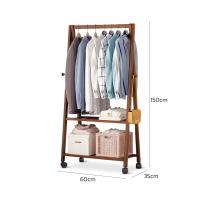 ราคา ราวแขวนเสือผ้า ทำด้วยไม้ ราวตากผ้า ราวแขวนผ้า ราวผ้าในห้อง ราว ราวแขวนเสื้อ ชั้นแขวนเสื้อ มีล้อ พร้อมชั้นวาง ราวแขวน clothes stand Cheers (16551414771)