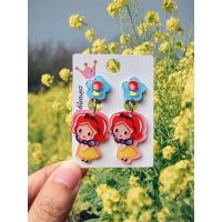 ราคา ต่างหูหนีบเด็ก ลายการ์ตูน สำหรับเด็ก มียางรองกันเจ็บ เลือกลายได้ (20849934219)