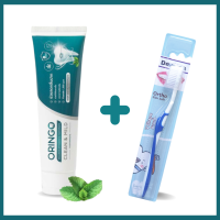 ราคา ORINGo โอริงโกะ ยาสีฟันสำหรับคนจัดฟัน และ แปรงสีฟันจัดฟัน Dentina สีน้ำเงิน (17749001755)