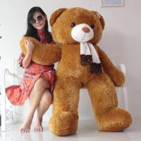 ราคา ตุ๊กตาหมี ตุ๊กตาหมีตัวใหญ่ ตุ๊กตาหมีสีน้ำตาล ขนาด 150 90 cm รุ่นผ้าพันคอ (20657569748)