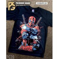 ราคา PG 39 Deadpool เสื้อยืด หนัง นักร้อง เสื้อดำ สกรีนลาย ผ้าหนา PG T SHIRT S M L XL XXL (20248487199)