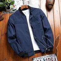 ราคา PLAYBOY เสื้อแจ็คเก็ตผู้ชาย Slim Outer Casual Men S Jacket Men S Windbreaker Jacket Zip Jacket (16337777998)
