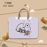 ราคา DIY น่ารักถุงแล็ปท็อปกระเป๋าหนัง PU 12 17นิ้วสำหรับ HP Dell Lenovo Acer Asus กันกระแทกกันน้ำกระเป๋า Messenger ความจุขนาดใหญ่ (15379163783)