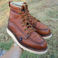 ราคา ส่งฟรี 8Us 26cm 41eu รองเท้า Thorogood American Heritage 6 Moc Toe Work Boots for Men Premium Full Grain Leather usa (21330464816)