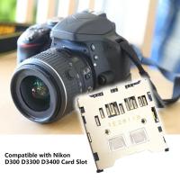 ราคา การ์ดความจำช่องเสียบการ์ด SD กล้อง DSLR แบบมืออาชีพกันสนิมอะไหล่สำหรับ Nikon ช่องเสียบการ์ด SD Card D3300 D300 D3400ช่องเสียบการ์ด SD (19491248083)