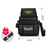 ราคา กระเป๋าเอวช่างไฟฟ้าผ้าใบชุดกล่องเครื่องมือทนทานต่อการฉีกขาดกระเป๋าช่างไฟฟ้ามืออาชีพช่างไม้กระเป๋าเก็บของถุงแบบแขวน (21110669096)