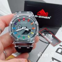 ราคา นาฬิกาผู้ชาย นาฬิกา ผู้ชาย นาฬิกาข้อมือ D ziner นาฬิกากันน้ำ นาฬิกาแบรนด์แท้ ทรง 8 เหลี่ยม สายนาฬิกา ยางเรซิน หน้าปัด 45 มม มี 6 สี (19086287698)