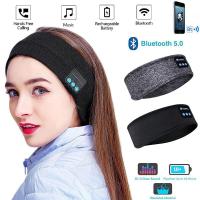 ราคา News Bluetooth 5 0หูฟังช่วยนอนหลับผ้าคาดผมเวลาวิ่งบางนุ่มยืดหยุ่นสบายไร้สายหูฟังเพลงEye M ถามสำหรับหมอนข้าง (6367950616)